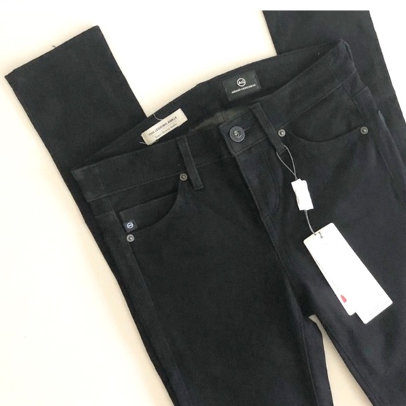 Ag Adriano Goldschmied Denim - AG NWT Black Suede The Legging Super Skinny-24 🎉